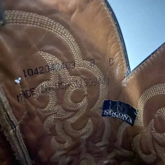 Nocona Gold Label Caiman Boots - Picture 7 of 9